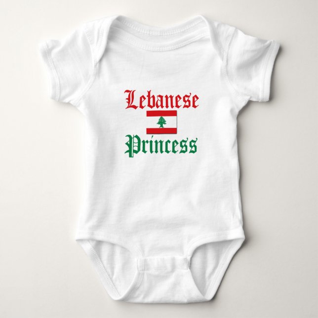 Body Para Bebê libanês Princesa (Frente)