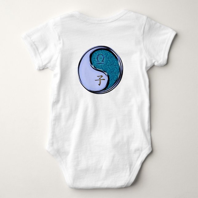 Body Para Bebê Libra & Rato de Água (Verso)