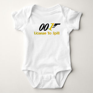 Body Para Bebê Licença 001 derramar