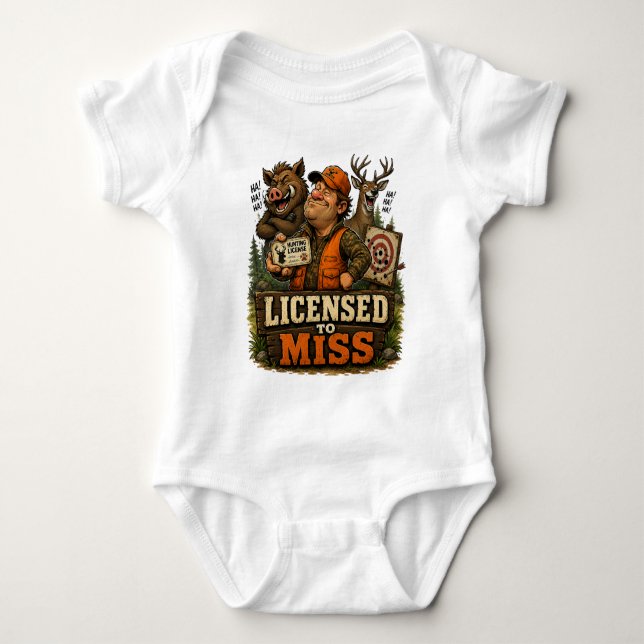 Body Para Bebê Licensed To Miss (Frente)