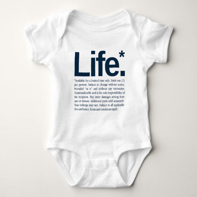 Body Para Bebê Life* (Frente)