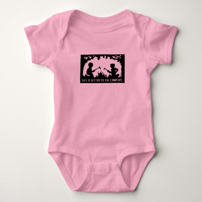 Body Para Bebê Life Is Better By The Campfire (Frente)