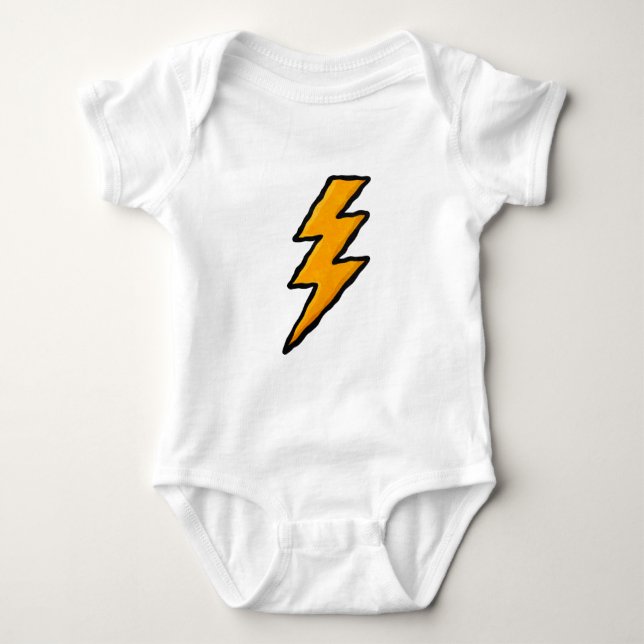 Body Para Bebê Lightning bolt (Frente)