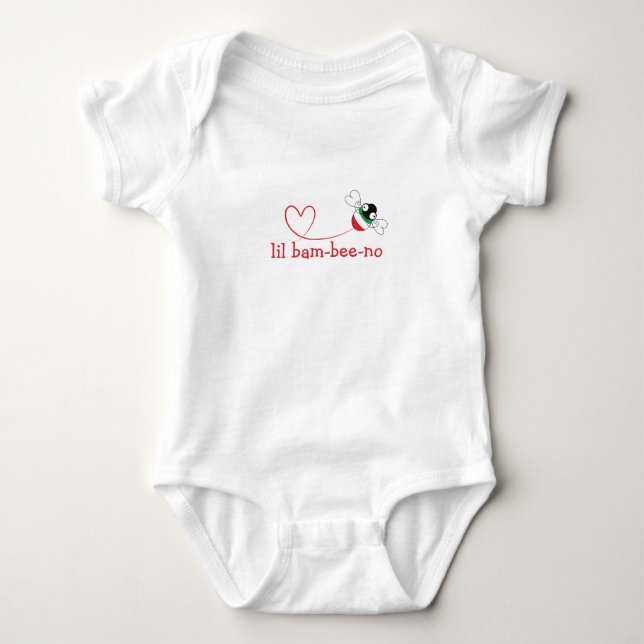 Body Para Bebê Lil Bam-bee-no Baby Bodysuit  (Frente)