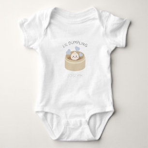 Body Para Bebê Lil Dumpling em Bodysuit de Bebê Menino Vaporizado