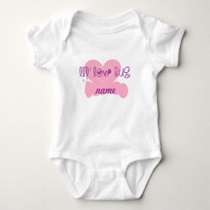 Body Para Bebê Lil love inseto: personalize w/name
