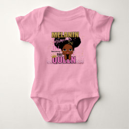 Body Para Bebê Lilibet Fashion - Rainha de Treino Melanin Princes