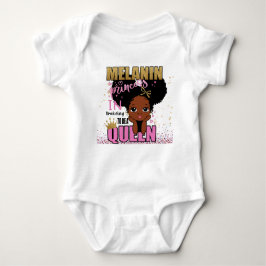 Body Para Bebê Lilibet Fashion - Rainha de Treino Melanin Princes