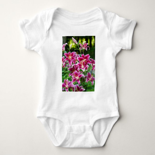 Body Para Bebê Lilium Orientalis (Frente)