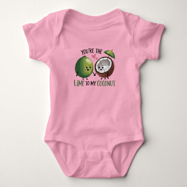 Body Para Bebê Limão para o Meu Bebê Coco (Frente)