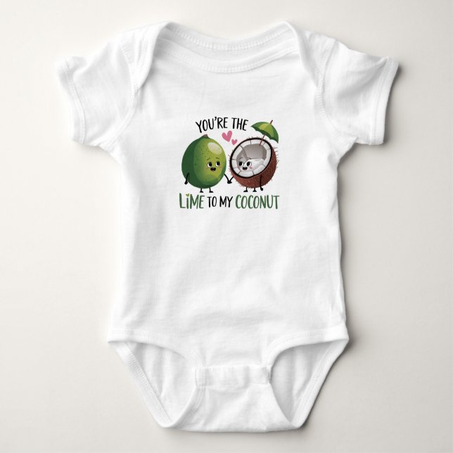 Body Para Bebê Limão para o Meu Bebê Coco (Frente)