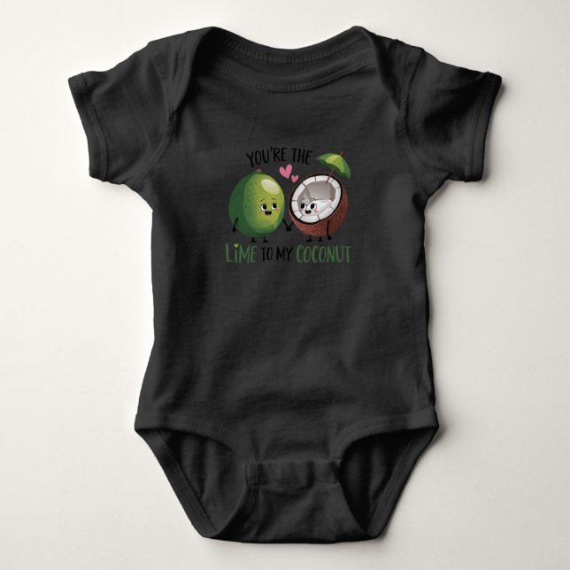Body Para Bebê Limão para o Meu Bebê Coco (Frente)