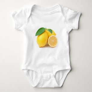 Body Para Bebê Limões amarelos brilhantes e frescos