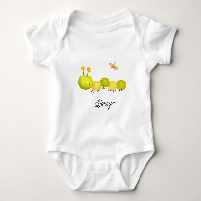 Body Para Bebê Linda Lagarta Pequena (Frente)