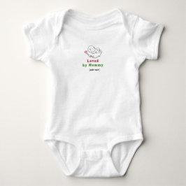 Body Para Bebê Lindo "Amado pela Mamãe" Mãe e Bebê