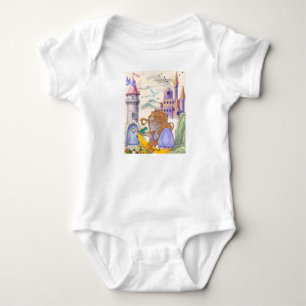 Body Para Bebê Lindo Castelo de Princesa Caprichoso & Balanço Bod