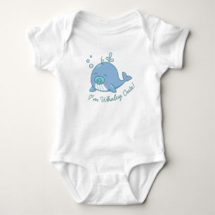 Body Para Bebê Lindo Chaleirão de Bebê Baleia Fofinho Menino Azul
