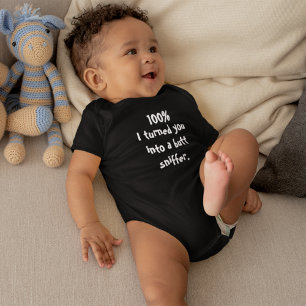 Body Para Bebê Lindo Engraçado 100% Eu Transformei Você em um Far