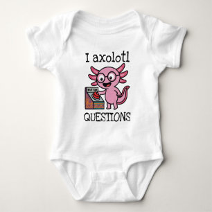 Body Para Bebê Lindo Eu Perguntas Axolote asteca Oh Não botão ver