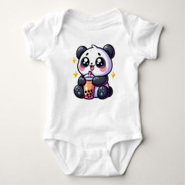 Body Para Bebê Lindo Panda Kawaii Bebe Chá de Bolhas Kawaii