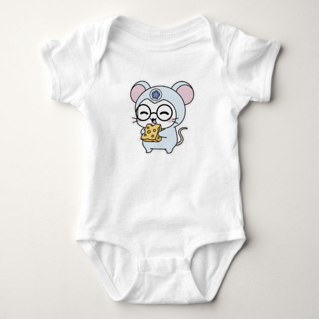 Body Para Bebê Lindo ratinho adorável (Frente)