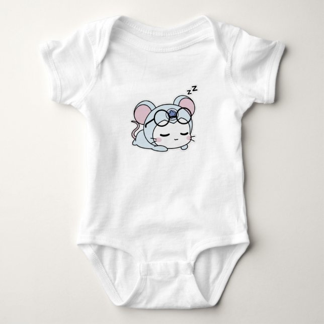 Body Para Bebê Lindo ratinho adorável (Frente)