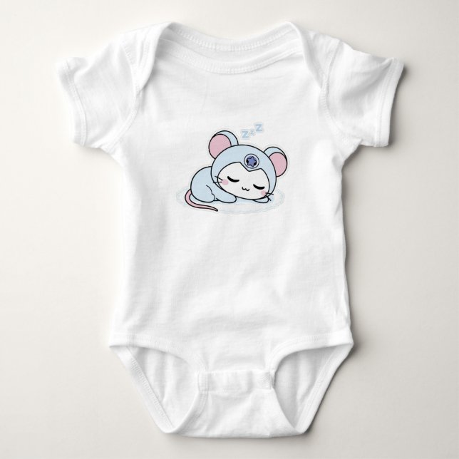 Body Para Bebê Lindo ratinho adorável (Frente)