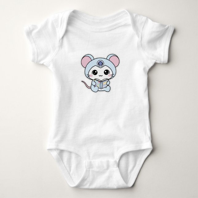 Body Para Bebê Lindo ratinho adorável (Frente)