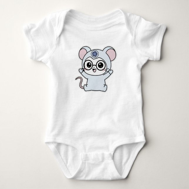 Body Para Bebê Lindo ratinho encantador  (Frente)