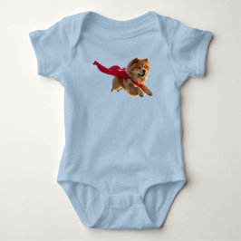 Body Para Bebê Lindo Super-herói Chow Chow