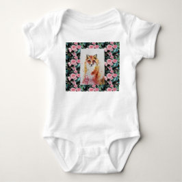 Body Para Bebê Lindo Traje de Bebê de Raposa Vermelha Animais Ros
