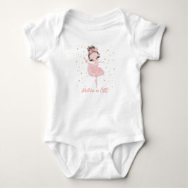 Body Para Bebê Lindo Tutu Bailarina Menina Primeiro Aniversário