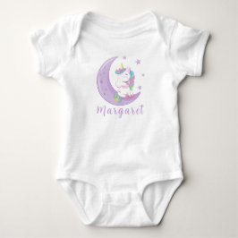 Body Para Bebê Lindos Unicórnios Nome Personalizado Fofo