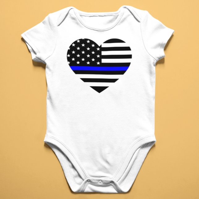 Body Para Bebê Linha Azul Fino - Bandeira Americana (Criador carregado)