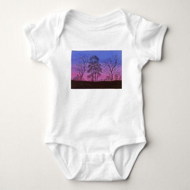 Body Para Bebê Linha de Cerca Antiga (Frente)