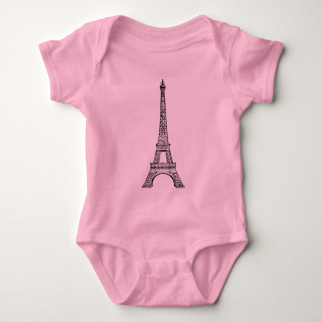BODY PARA BEBÊ LINHA DE PARIS (Frente)