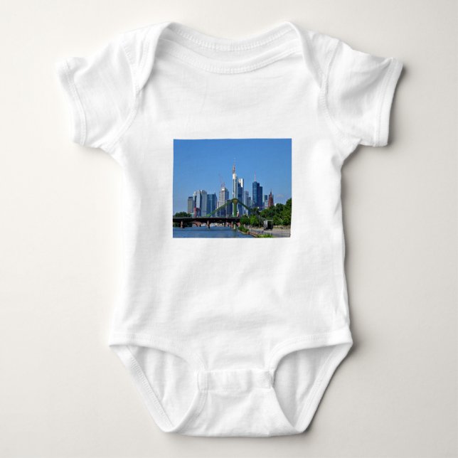 Body Para Bebê Linha do horizonte de Frankfurt (Frente)