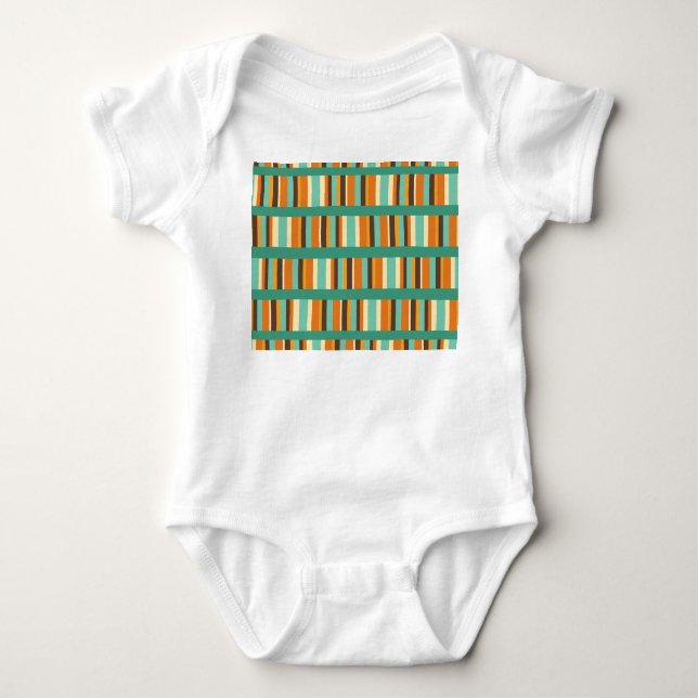 Body Para Bebê Linhas de faixas (Frente)