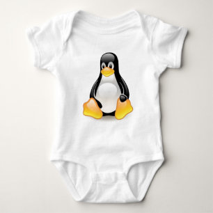 Body Para Bebê Linux-pinguim-Tux