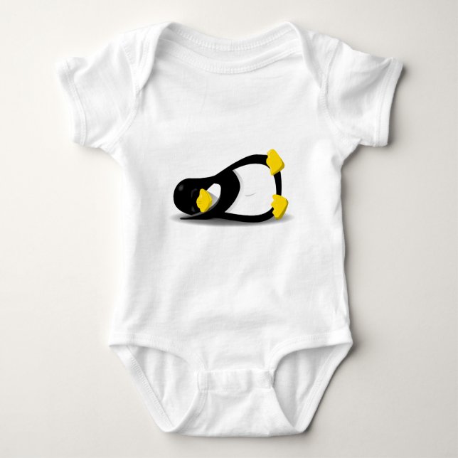 Body Para Bebê Linux Tux sleeping (Frente)