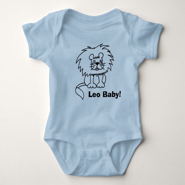 Body Para Bebê lion2, bebê de Leo! (Frente)