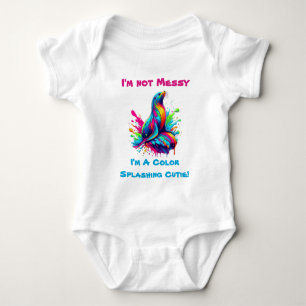 Body Para Bebê Lion do Mar Colorido -