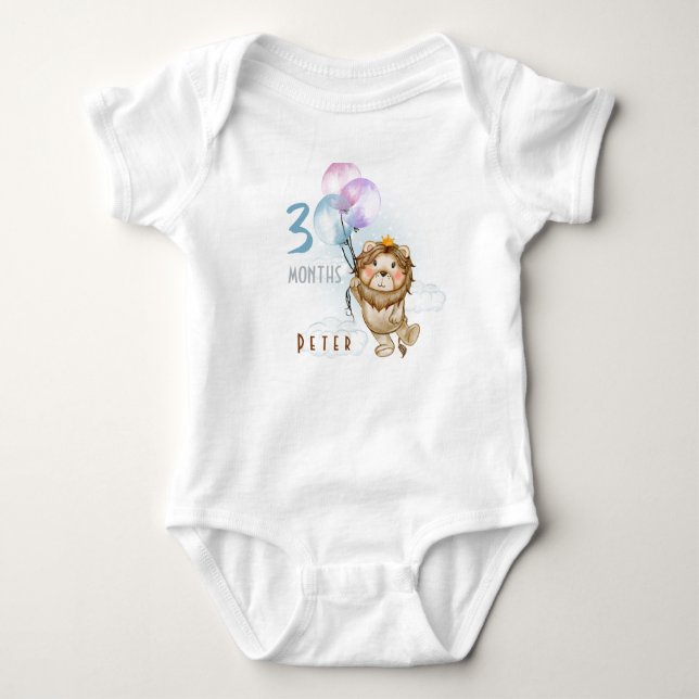 Body Para Bebê Lion T-Shirt (Frente)
