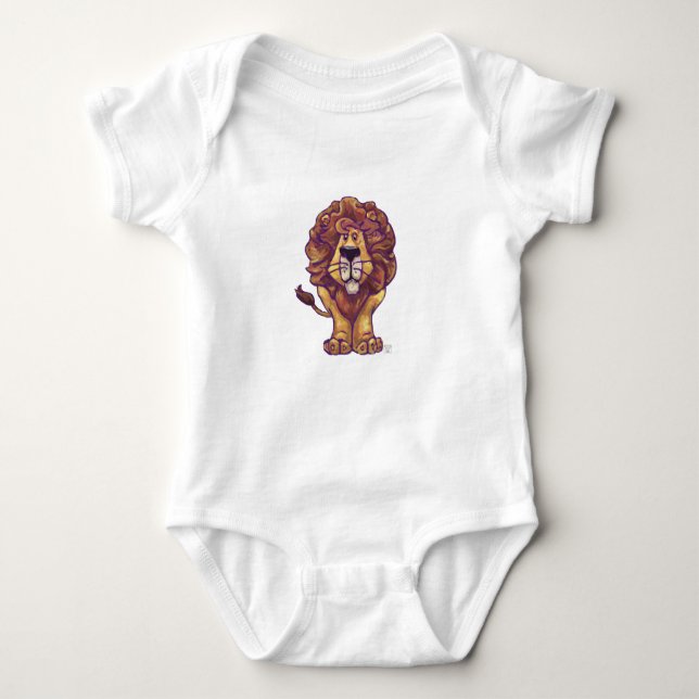 Body Para Bebê Lion T-Shirts (Frente)