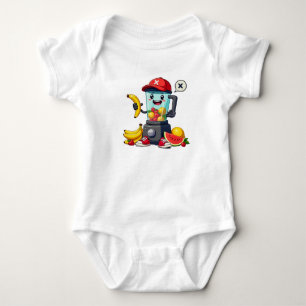 Body Para Bebê Liquidificador Divertido de Frutas Amigo