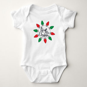 Body Para Bebê Lit Up Like Christmas