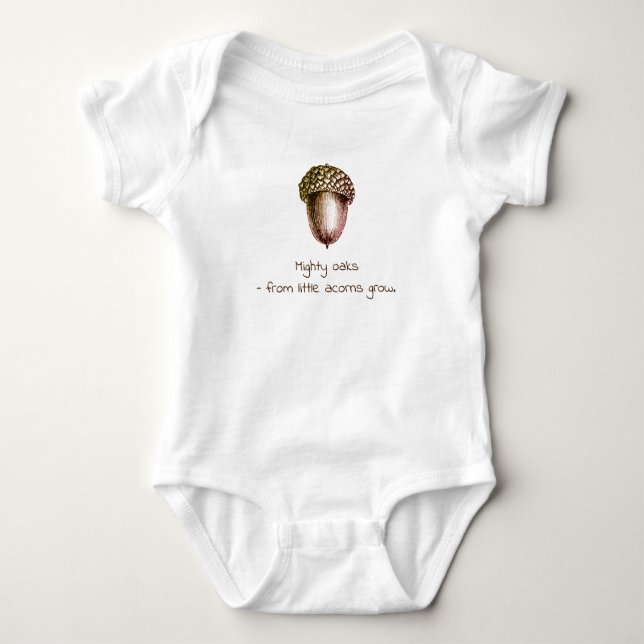 Body Para Bebê Little Acorn Baby (Frente)