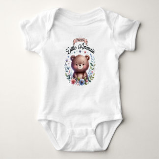 Body Para Bebê little bear print animals