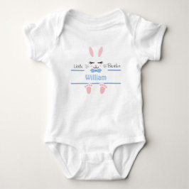 Body Para Bebê Little Brother Bunny Personalized Blue