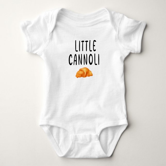 Body Para Bebê Little Cannoli Baby Paery, Hipster (Frente)